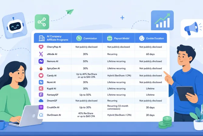 12 Best AI Companion Affiliate Programs for Recurring Revenue