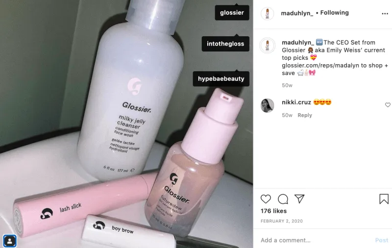 Influencer Instagram promotion