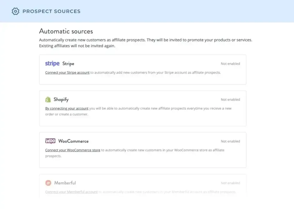 Automate affiliate recruitment