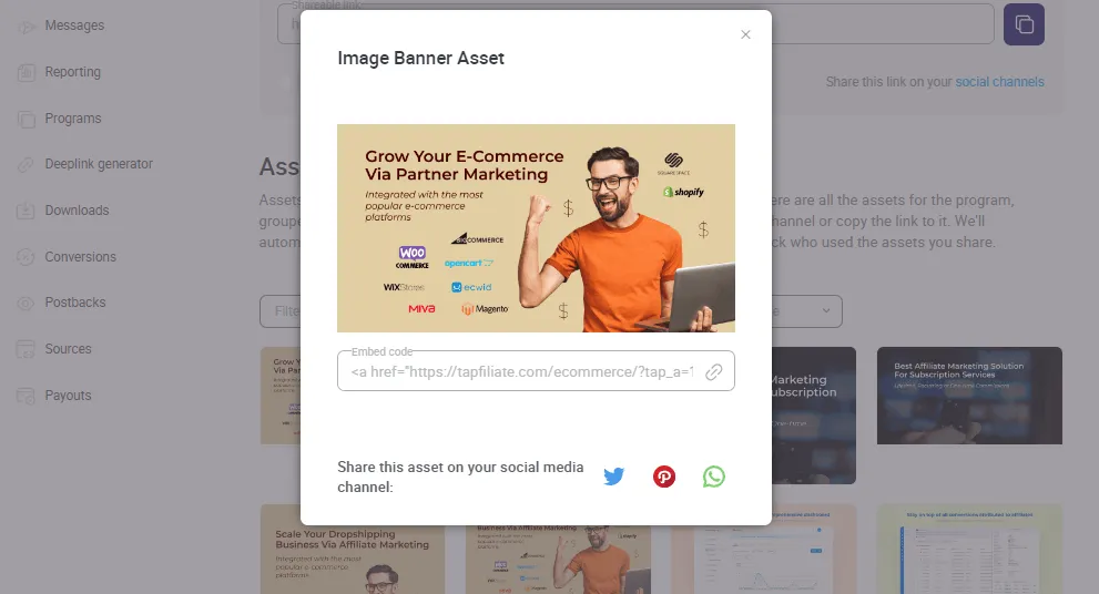 Tapfiliate: Assets Wall