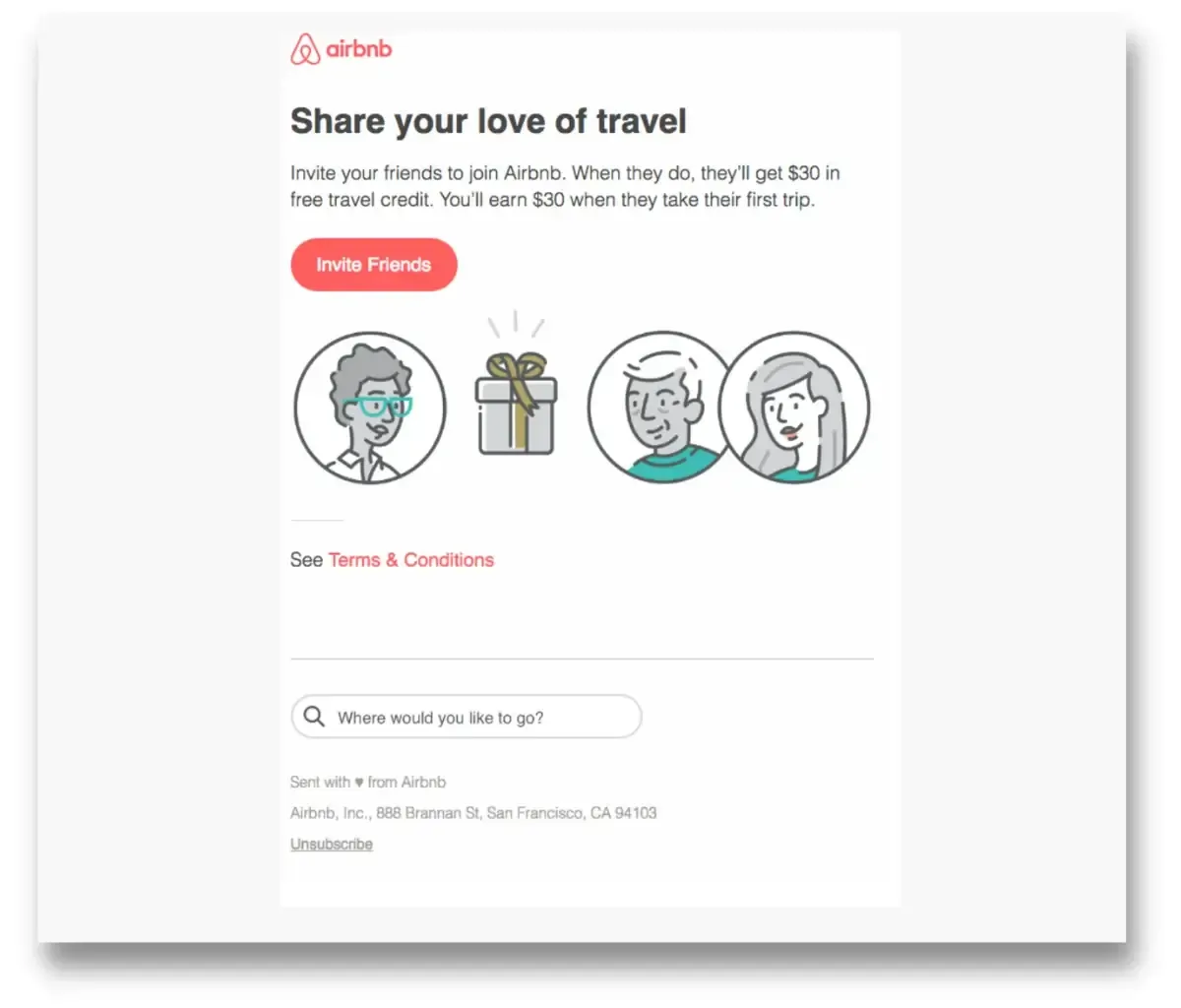 airbnb referral email